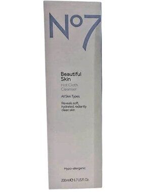 No7 Beautiful Skin Hot Cloth Cleanser 200ml For All Skin Type BOXED Discontinued